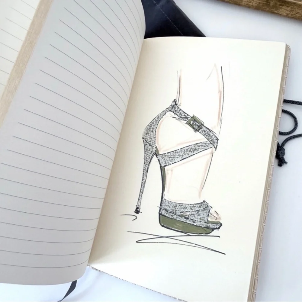 Jimmy Choo Faux Croc-Embossed Leather Notebook GWP